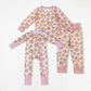 Baby Girl Long Sleeves Pumpkins Bows Sibling Fall Pajamas Zipper Footies Romper Set Clothes RTS