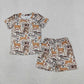 Sibling Baby Boys Kids Deer Shirts Shorts Set Hunting Clothes RTS