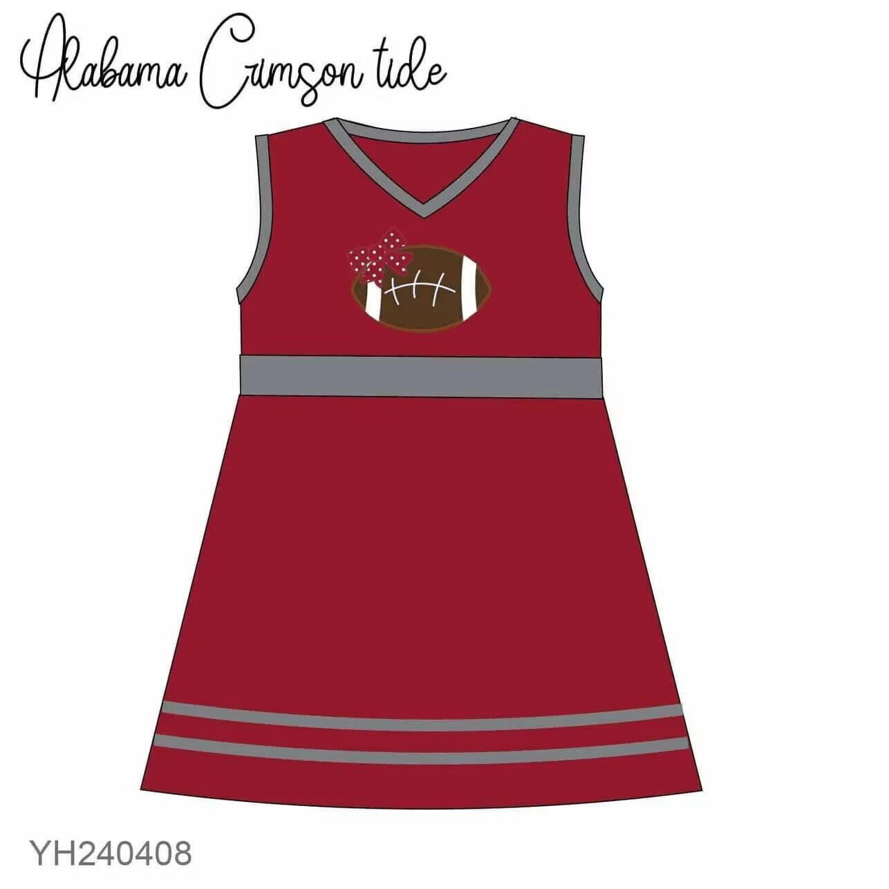 Baby Girls Football Team Sleeveless Dress