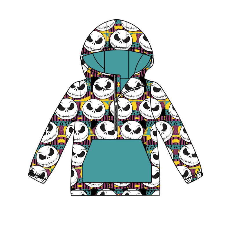 Baby Boy Long Sleeves Halloween Hoodie Zipper Tops