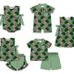 Baby Boy Girl Ducks Plaid Sibling Matching Green Dress Romper Clothes Set ( Moq 5 Each style )