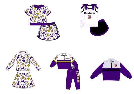 ( Moq 5 Each Style ) Sibling Baby Girls Kids Bows Team Shirt Sets Clothes