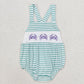 Baby Boy Crabs Green Stripes Summer One Piece Romper