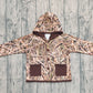 Baby Boys Kids Leaves Camo Hoodie Pockets Buttons Shirt Tops RTS