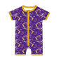 ( Moq 5 Each Style ) Baby Boys Girls Kids Football Sibling Shorts Romper Bows Dresses Set Team Purple Clothes