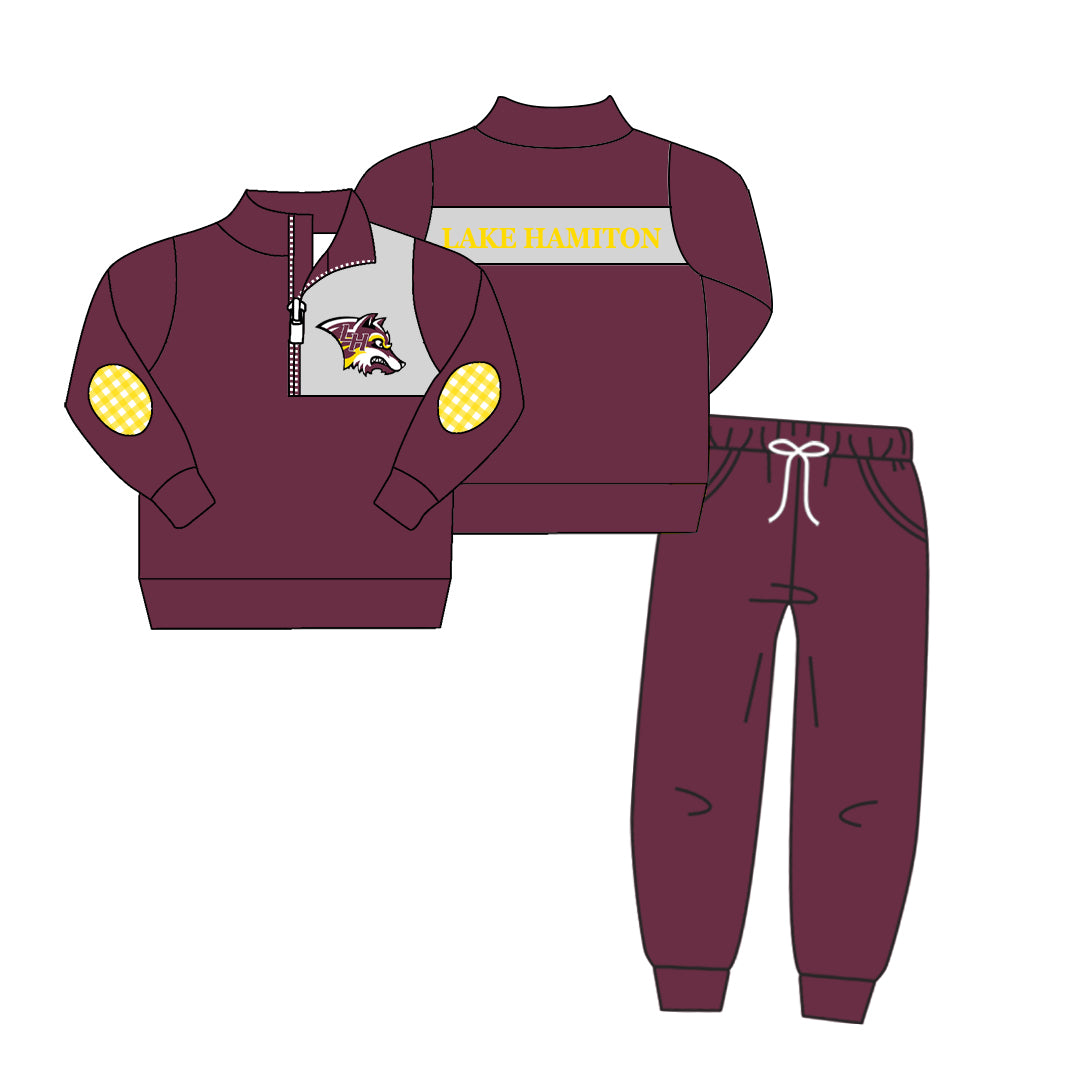 Baby Boy Pullover Team Shirt Pocket Pants Set