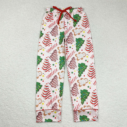 Adult Christmas Cake Tree Christmas Pajamas Pants