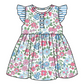 Baby Girl Floral Sibling Romper Dress Clothes Set ( Moq 5 Each Design )