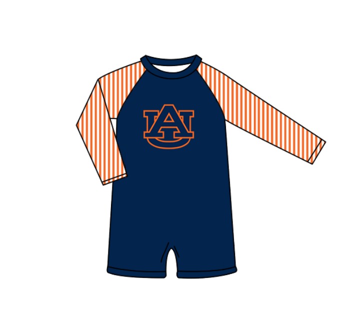 ( Moq 5 Each Style ) Baby Boys Girls Kids Team Sibling Navy Jumpsuits Sets Swimsuits