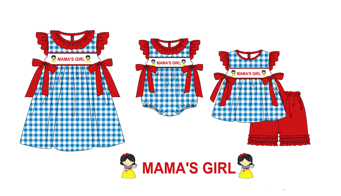 Baby Kids Mama's Girl Sibling Princess Romper Dress Clothes Set ( Moq 5 Each Design )11.19