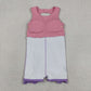 Baby Girls Kids Sleeveless Pink Plaid Bows with Shorts Yoga Dress RTS
