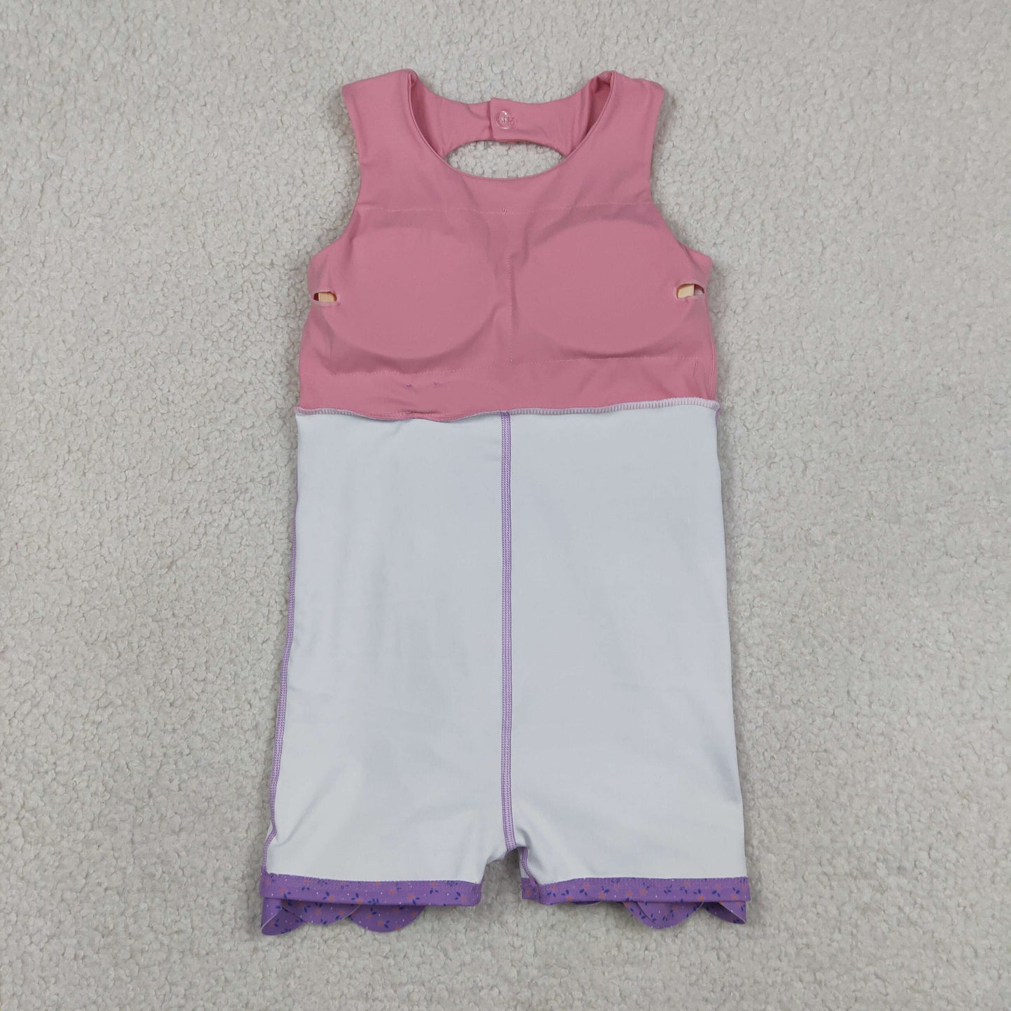 Baby Girls Kids Sleeveless Pink Plaid Bows with Shorts Yoga Dress RTS