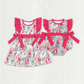 Baby Toddler Short Sleeves Strawberry Cartoon Girl Sibling Romper Dress RTS