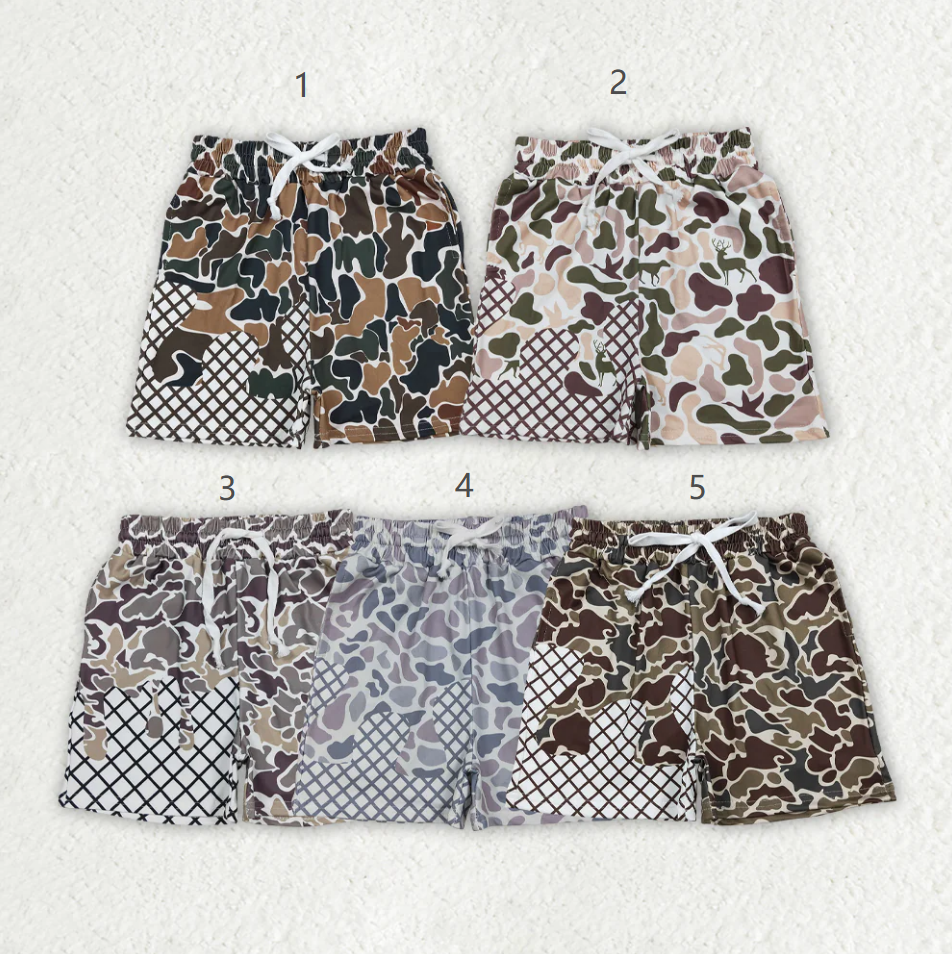 Sibling Baby Boys Toddler Southern Camo Drip Pockets Shorts Summer Bottoms RTS