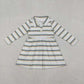 Sibling Baby Boys Girls Long Sleeves Stripes Buttons Mardi Gras Buttons Romper Shirt Dress RTS