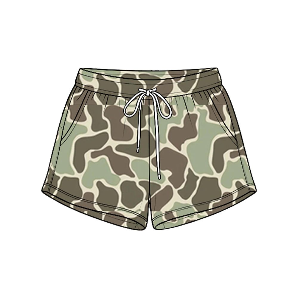( Moq 5 ) Preorder Baby Boys Kids Pockets Shorts Bottoms Camo Clothes