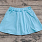 Baby Girl Blue Shorts Skirt Pockets Cotton Skort  RTS