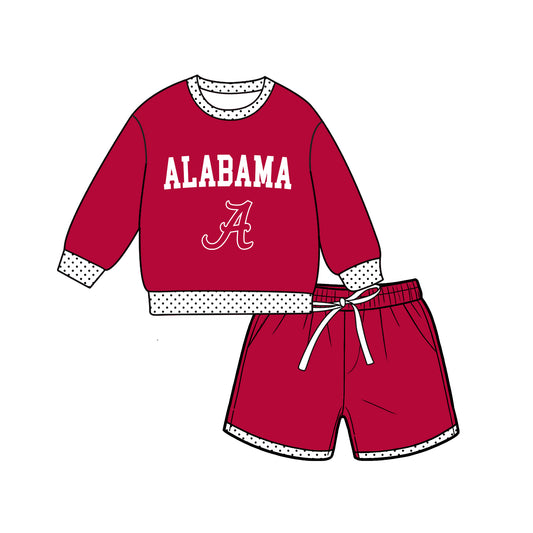 ( Moq 5 ) Baby Girls Kids Long Sleeves Shirt Shorts Team Set Clothes