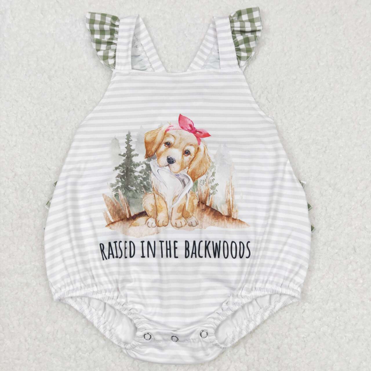 SR0659 Baby Boy Dog Summer Romper