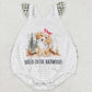 SR0659 Baby Girl Sleeveless Dog Summer Romper