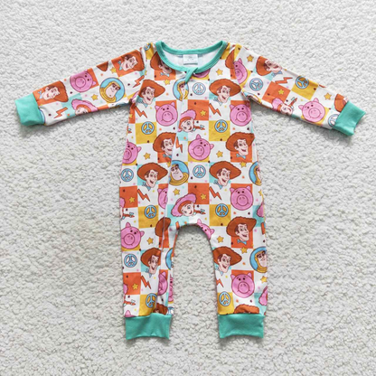 Promotion Baby Boy Long Sleeves Toys Shirt Pants Pajamas Outfit