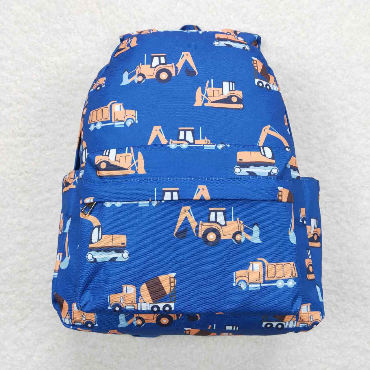 Baby Boy Construction Blue Backpack Bag