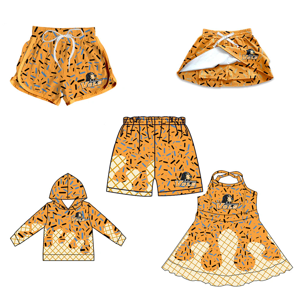 ( Moq 5 each style ) Baby Boy Girl Team Sibling Drips Dog Dress Shirt Shorts Pants 7.3