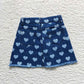 GLK0010 Baby Girl Heart Denim Skirt