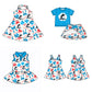 ( Moq 5 each style ) Baby Girl Team Bows Sibling Dress Set 5.22