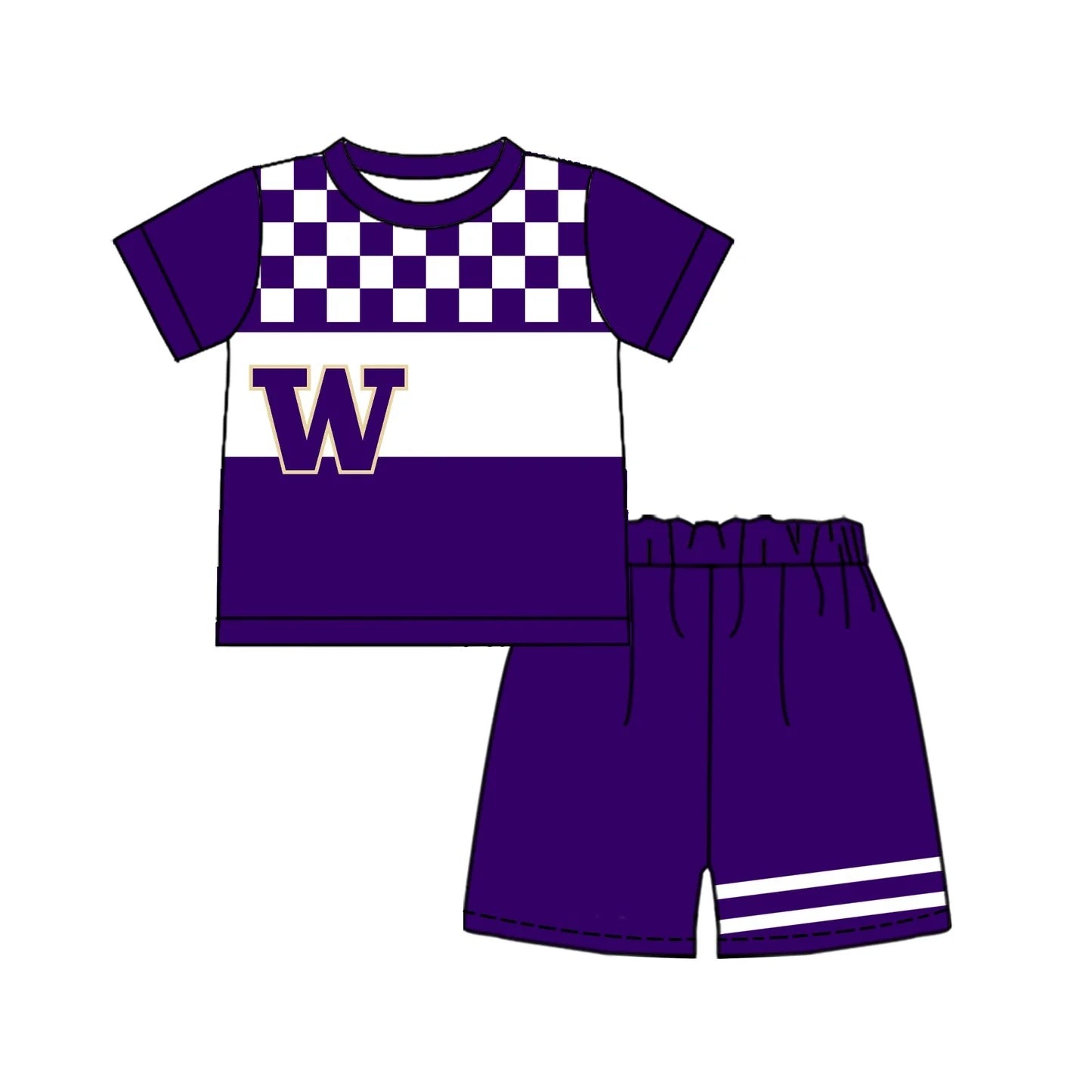 ( Moq 5 ) Sibling Baby Boys Kids Short Sleeves W Shirt Shorts Team Set Clothes