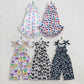 Sibling Baby Girls Kids Sleeveless Bows Pants Jumpsuits RTS
