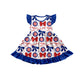 ( Moq 5 each style ) Baby Girl Toddler Team Bows Sibling Romper Dress Set 6.16
