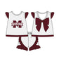 ( Moq 5 each style ) Baby Boy Girl Short Sleeves Team M Sibling Dress Shirt Set 5.5