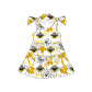 ( Moq 5 each style ) Baby Boy Girl  Team Cheer Sibling Shirt Tigers Bows Dress Set 8.4