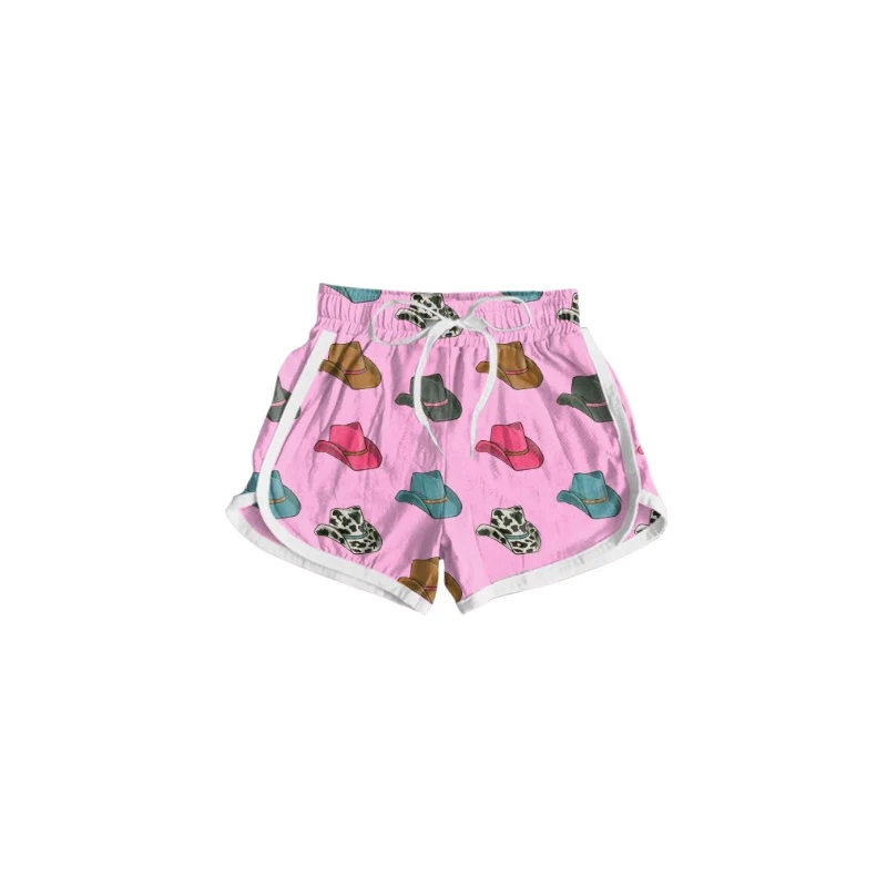 Moq 3 Pre-order SS0243 Baby Girl Western Hats Shorts