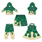 ( Moq 5 each style ) Baby Boy Girl Team Green Sibling Dress Shirt Shorts Pants 5.28