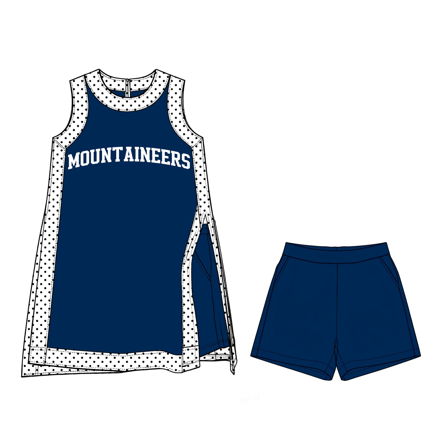 ( Moq 5 ) Baby Girls Kids Sleeveless Team Tops Shorts Team Set Clothes