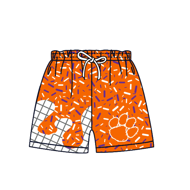( Moq 5 Each Style ) Baby Boys Girls Toddler Sibling Orange Shorts Shirts Set Team Drip Sprinkles Clothes