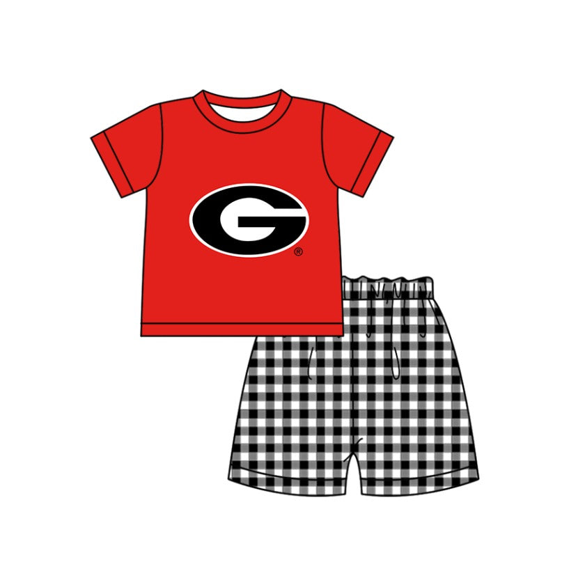 ( Moq 5 Each Style ) Baby Boys Girls Kids G Plaid Team Sibling Rompers Dress Sets