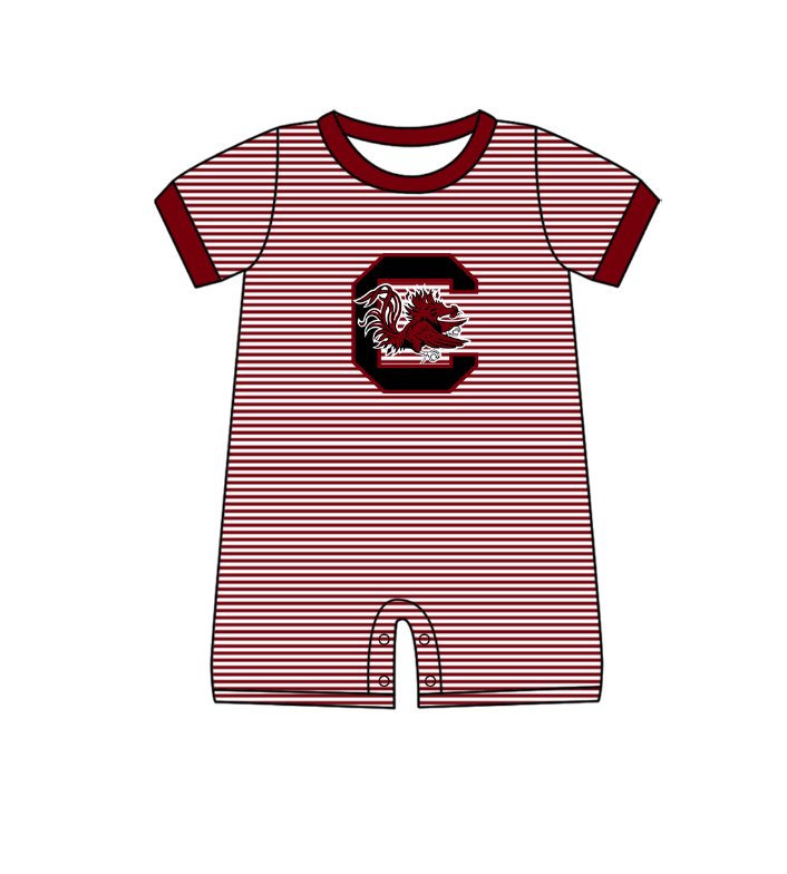 ( Moq 5 Each Style ) Baby Boys Girls Kids Chicken Stripes Team Sibling Rompers Sets