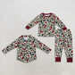 Sibling Baby Boys Kids Long Sleeves Camo Christmas Shirt Set Clothes RTS