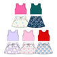 ( Moq 5 Each Style ) Sibling Baby Girls Kids Sleeveless Tops Baseball Skirt Shorts Sets Summer Clothes