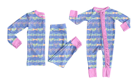 ( Moq 5 Each Style ) Baby Girl Toddler Bows Sibling Romper Set