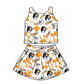 ( Moq 5 Each Style ) Baby Girls Toddler Dogs Bows Sibling Team Shorts Dresses Set Clothes