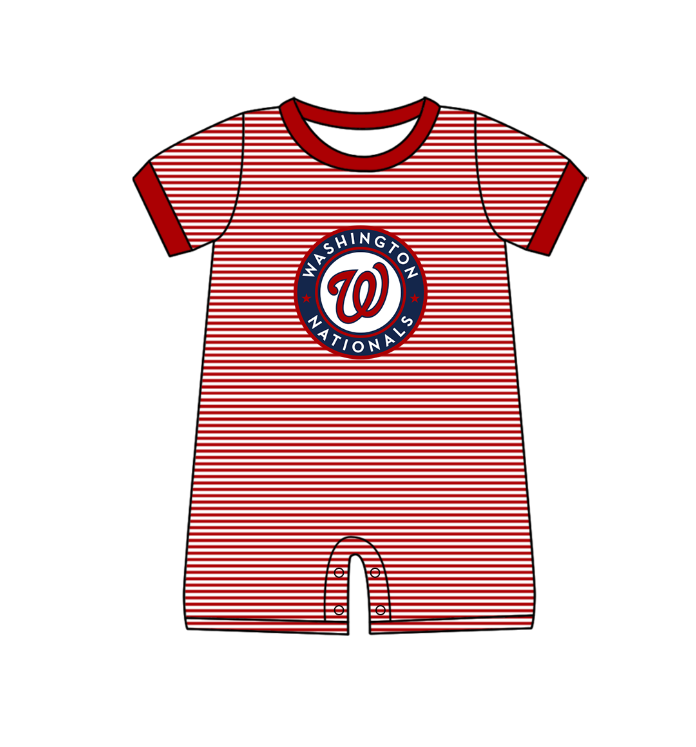 ( Moq 5 Each Style ) Baby Boys Girls Kids Team Sibling Red Stripes Rompers Sets