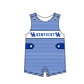 ( Moq 5 ) Baby Boys Kids Sleeveless Blue Stripes Team Romper 1.29