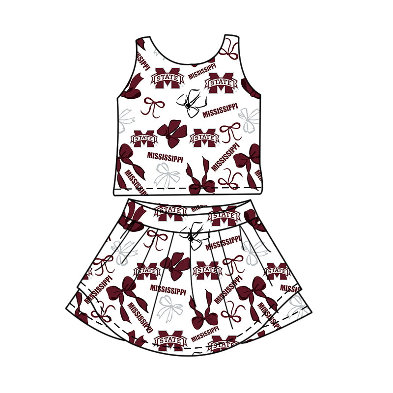 ( Moq 5 Each Style ) Baby Girls Kids Dark Red Bows Sibling Team Shorts Dresses Set
