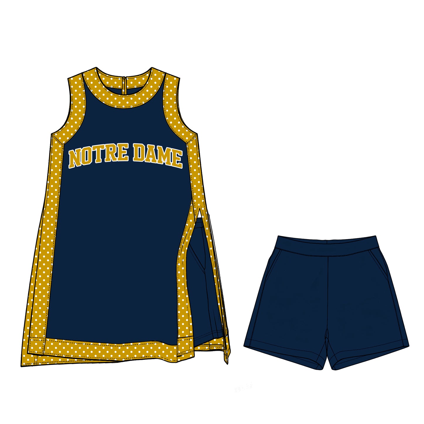 ( Moq 5 ) Baby Girls Kids Sleeveless Team Tops Shorts Team Set Clothes