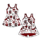 ( Moq 5 Each Style ) Baby Girls Kids Chicken Bows Sibling Team Shorts Dresses Set