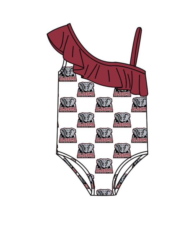 ( Moq 5 Each Style ) Baby Boys Girls Elephant Sibling Team Sets Swimsuits Football Clothes